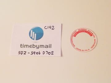 For SANDOZ 3906 D Watch Replacement Back Glass Crystal New RARE Spare Part