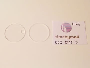 For SANDOZ 8173.D.77.2 Date Watch Replacement Glass Crystal & Gasket Part