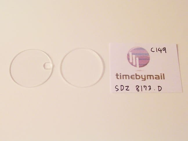 Sandoz 8173.D Replacement Crystal | Watch Glass and Crystals | Watch Hands | Watch Straps and Bands | Watch Tools | Cleaning | Watch Parts | Vintage Watch Parts | Watch Batteries | Clock Parts