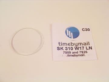 For SEIKO 5 Watch 7009 7S26 7S36 Glass Crystal 31mmX1.7mm NEW Spare Part