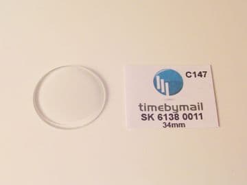 For SEIKO 6138 0011 / 6138 0040 Bullhead Chronograph Watch New Glass Crystal Part