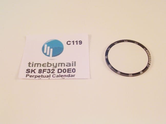 Seiko 8F32 D0E0 Perpetual Calendar Watch Back Crystal Watch
