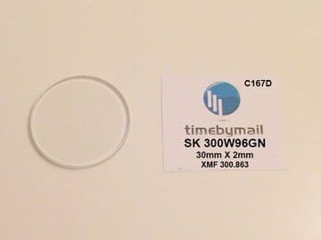 For SEIKO Part 300W96GN New Watch GLASS Crystal 30mm X 2mm Sternkreuz XMF 300.863