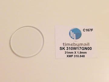 For SEIKO Part 310W17GN00 Watch GLASS Crystal 31mm X 1.9mm Sternkreuz XMF 310.848