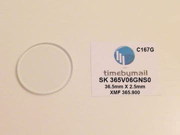 For SEIKO Part 365V06GNS0 New Watch GLASS Crystal 36.5mmX2.5mm Sternkreuz XMF 365.900