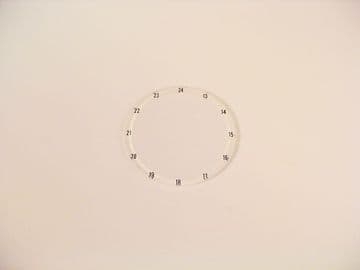 For SEIKO Watch Glass Crystal 24 Hour WHITE Surround Replacement Spare Part
