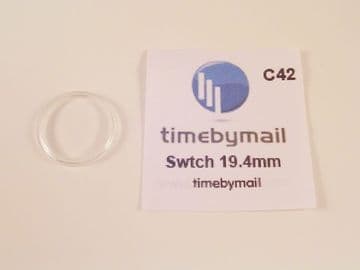 For SWATCH 19.4mm Watch Replacement Plexi-Glass Crystal No Date Spare Part
