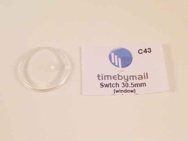 For SWATCH 30.5mm Watch Replacement Plexi-Glass Crystal No Date Spare Part