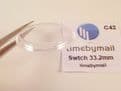 For SWATCH 33.2mm Watch Replacement Plexi-Glass Crystal No Date Spare Part