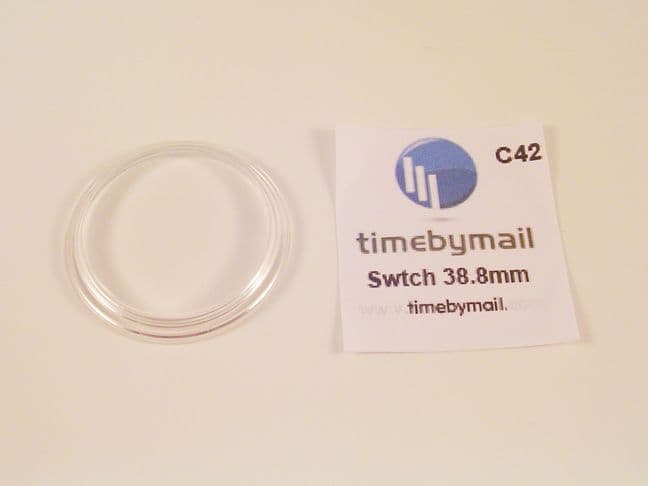 For SWATCH 38.8mm Watch Replacement Plexi-Glass Crystal No Date Spare Part
