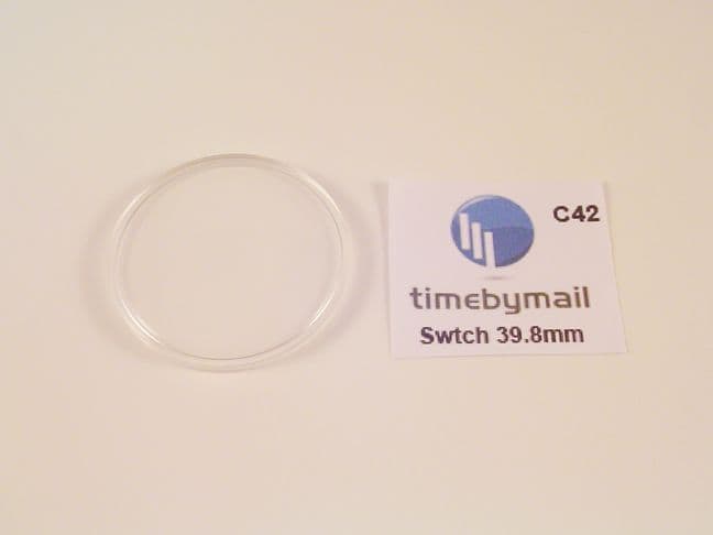 For SWATCH 39.8mm Watch Replacement Plexi-Glass Crystal No Date Spare Part