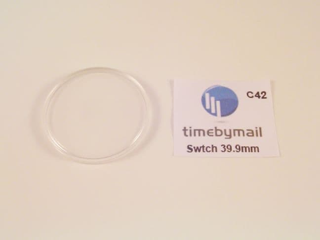 For SWATCH 39.9mm Watch Replacement Plexi-Glass Crystal No Date Spare Part