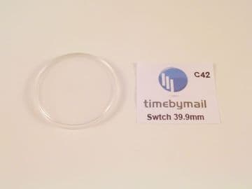 For SWATCH 39.9mm Watch Replacement Plexi-Glass Crystal No Date Spare Part