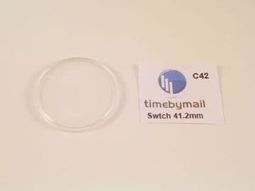 For SWATCH 41.2mm Watch Replacement Plexi-Glass Crystal No Date Spare Part