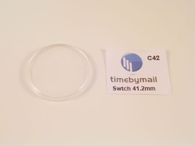For SWATCH 41.2mm Watch Replacement Plexi-Glass Crystal No Date Spare Part