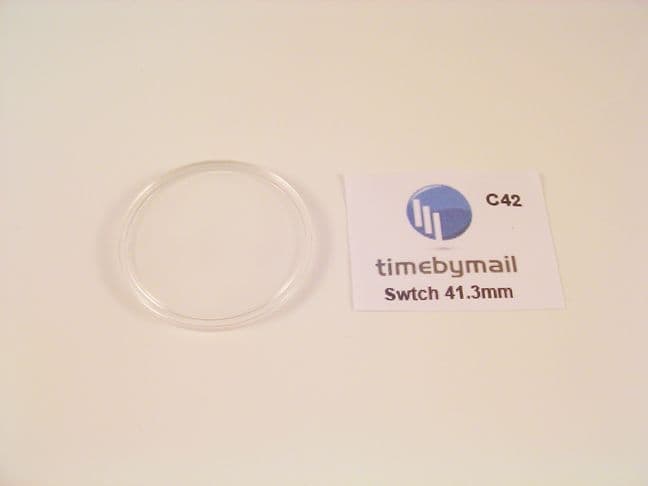 For SWATCH 41.3mm Watch Replacement Plexi-Glass Crystal No Date Spare Part