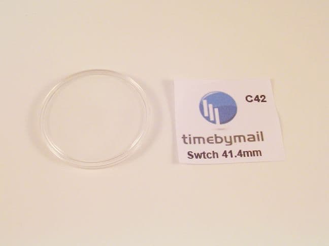 For SWATCH 41.4mm Watch Replacement Plexi-Glass Crystal No Date Spare Part