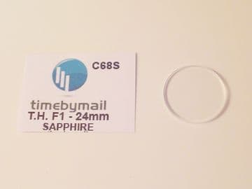 For TAG HEUER F1 WA1211 Replacement SAPPHIRE Watch Glass Crystal Spare 24mm Part