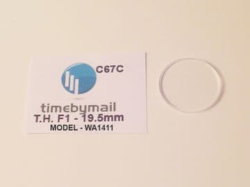 For TAG HEUER F1 WA1411 Replacement Watch Glass 19.5mm Crystal Part