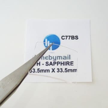 For TAG HEUER MONACO Sapphire Watch Crystal 33.5mm X 33.5mm Spare Part