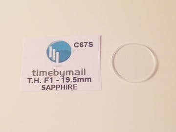 For TAG HEUER PRO DIVER SAPPHIRE Watch Glass Crystal 19.5mm X 2.5mm