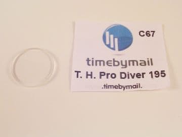 For TAG HEUER PRO DIVER Watch Glass Crystal 19.5mm X 2.5mm