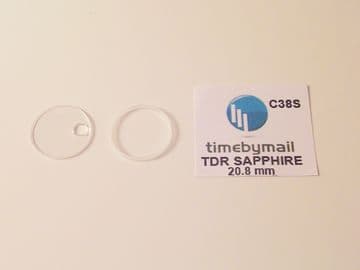 For TUDOR 92513 Princess SAPPHIRE Watch Crystal Date Window 20.8mm Part