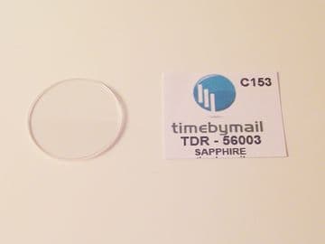 For TUDOR GLAMOUR 56003 Replacement New SAPPHIRE Watch Crystal