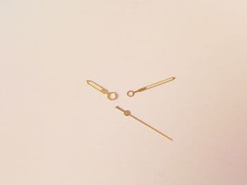 GOLD Hand Set For CITIZEN 8200 Movement Watch hour minute & second finger NEW Parts