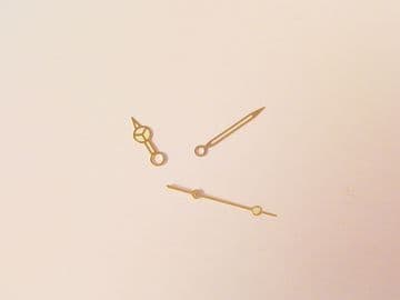 Gold Mercedes Style Hands For CITIZEN 8200 Movement Watch Hand Set hour minute & second finger