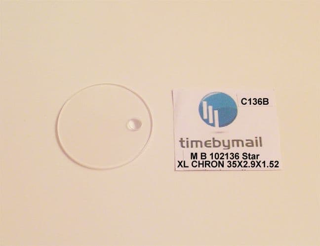 Montblanc 102136 XL SPORT Replacement Sapphire Watch Crystal