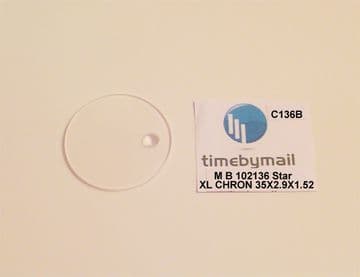 Montblanc 102136 XL SPORT Replacement Sapphire Watch Crystal