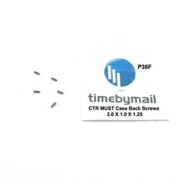 MUST DE CARTIER Watch Case Back Screws Spare Part Set Of 5