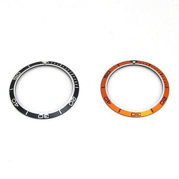 New Bezel Insert For OMEGA PLANET OCEAN Watch Dial Replacement Part Orange/Black
