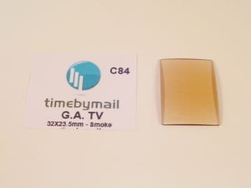 NEW FOR ARMANI FITS TV SMOKE WATCH REPLACEMENT GLASS CRYSTAL Spare Part