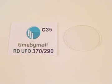 New For RADO UFO Watch Replacement Oval Glass Crystal 37mm X 29mm Space Age