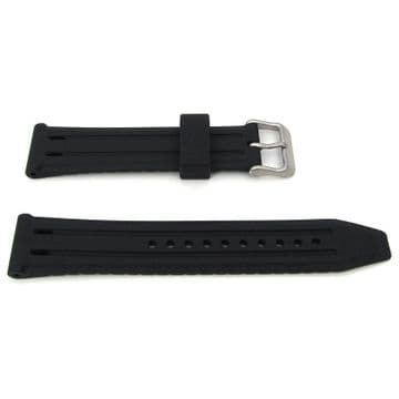 New ORIGINAL SEIKO 5 SRP473K1 Automatic Watch Strap Band PU Rubber BLACK BLUE