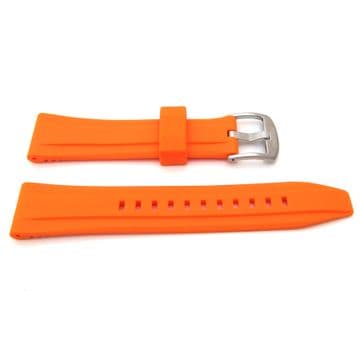 New SEIKO Mini MONSTER 22mm Watch Strap ORIGINAL Orange Band PU Rubber S55i
