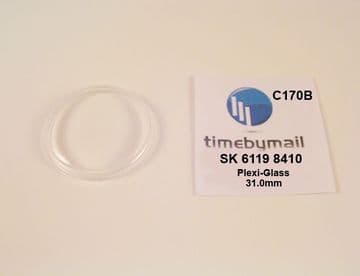 New Watch Crystal For SEIKO 5 6119 8410 Automatic Plexi-Glass Spare Part C170B