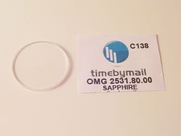 Omega James Bond 2531.80.00 Sapphire Replacement Watch Crystal - C138