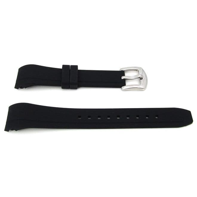 OMEGA ROLEX Silicone CURVED Watch Strap Band 20mm Lug 16m Buckle