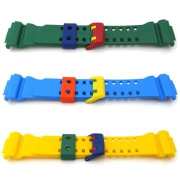 Original CASIO G SHOCK GA400 CRAZY COLOURS Watch Strap MULTI COLORS Rubber Band