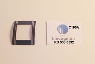 Rado 538.0592 Integral 36mm X 29.7mm Black and Gold Crystal