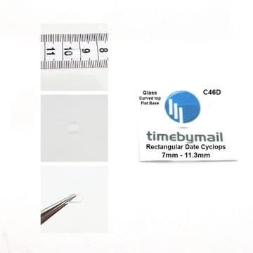 Rectangular ROLEX DATE CYCLOPS Magnifying Lens Bubble Watch Glass Crystal 3.5mm-9.5mm