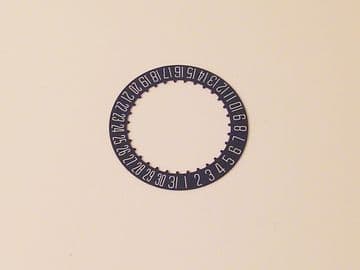 Replacement ETA 2824 Black Date Ring Wheel - 6 O'Clock -P59B
