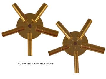 Set of Two Trade Clock Keys - Every Size You'll Need