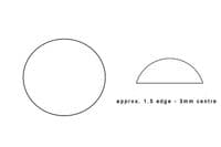 Single Domed Replacement D-Type Watch Crystal