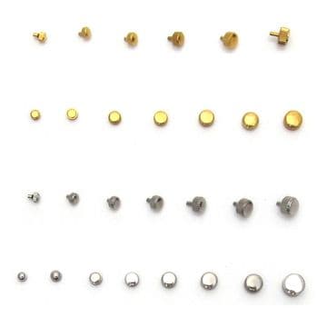 Watch CROWNS & WINDERS Silver & Gold Parts 3mm to 7mm Waterproof Stainless Steel - A5