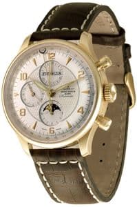 Zeno Godat II Chronograph full calendar - Limited edition in 18ct yellow gold.