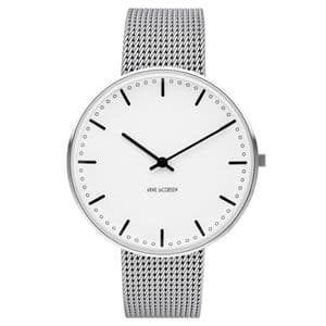 Arne Jacobsen 53202-2008 City Hall Watch Medium 40mm with Mesh Strap 53202-2008